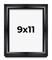 Photo Size Minimalist Shadow Box Black Picture Frame - UV Acrylic, Backing, Hanging Hardware